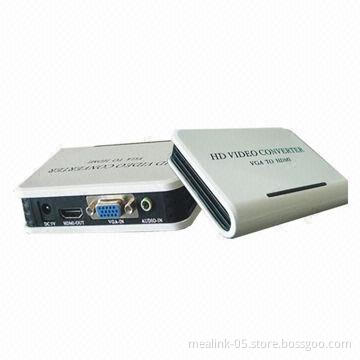 VGA+3.5mm Audio to HDMI Converter, Supports 1080p, with CE, FCC, RoHS Approved